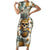 Pineapple Skull Family Matching Short Sleeve Bodycon Dress and Hawaiian Shirt Summer Paradise - Wonder Print Shop