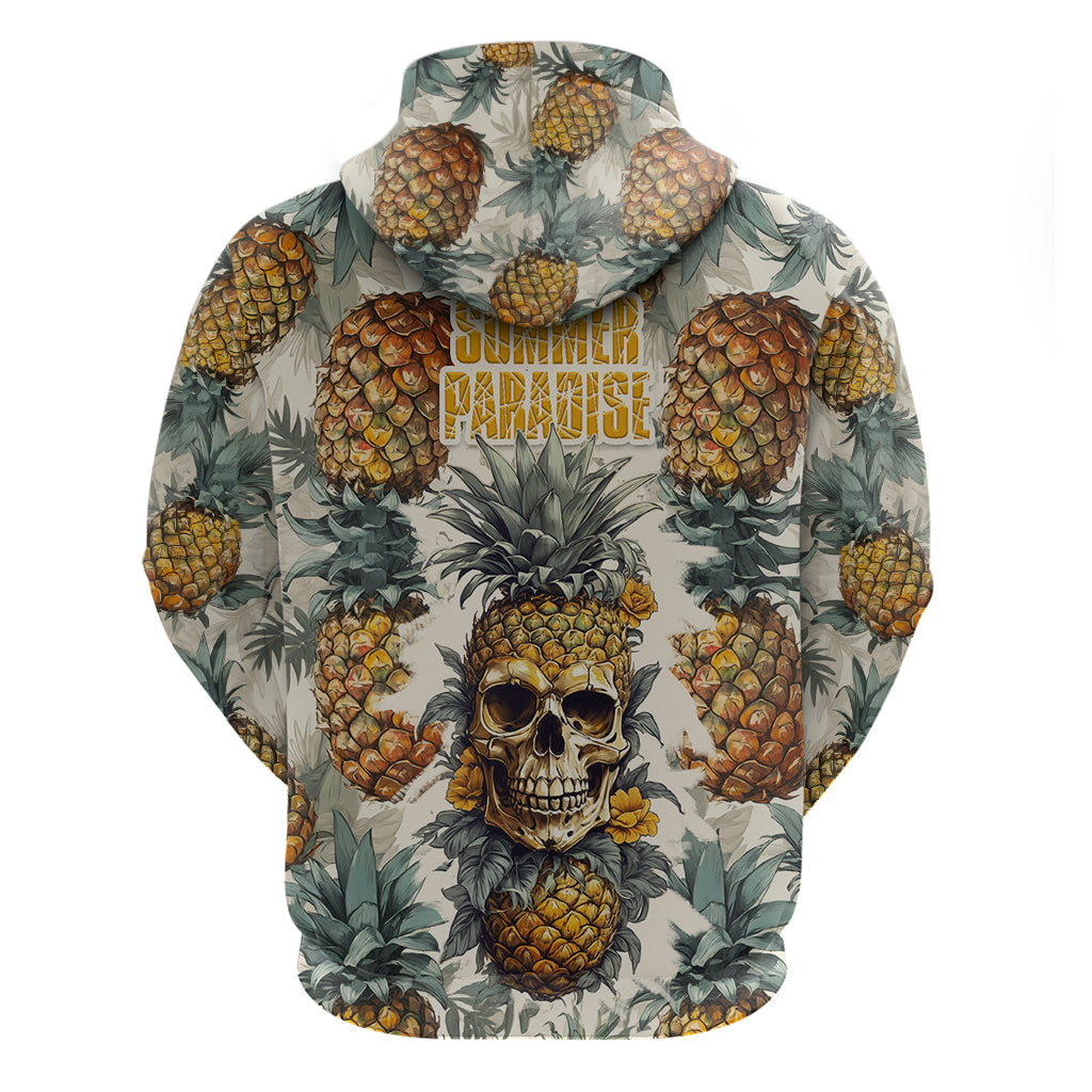 Pineapple Skull Hoodie Summer Paradise - Wonder Print Shop