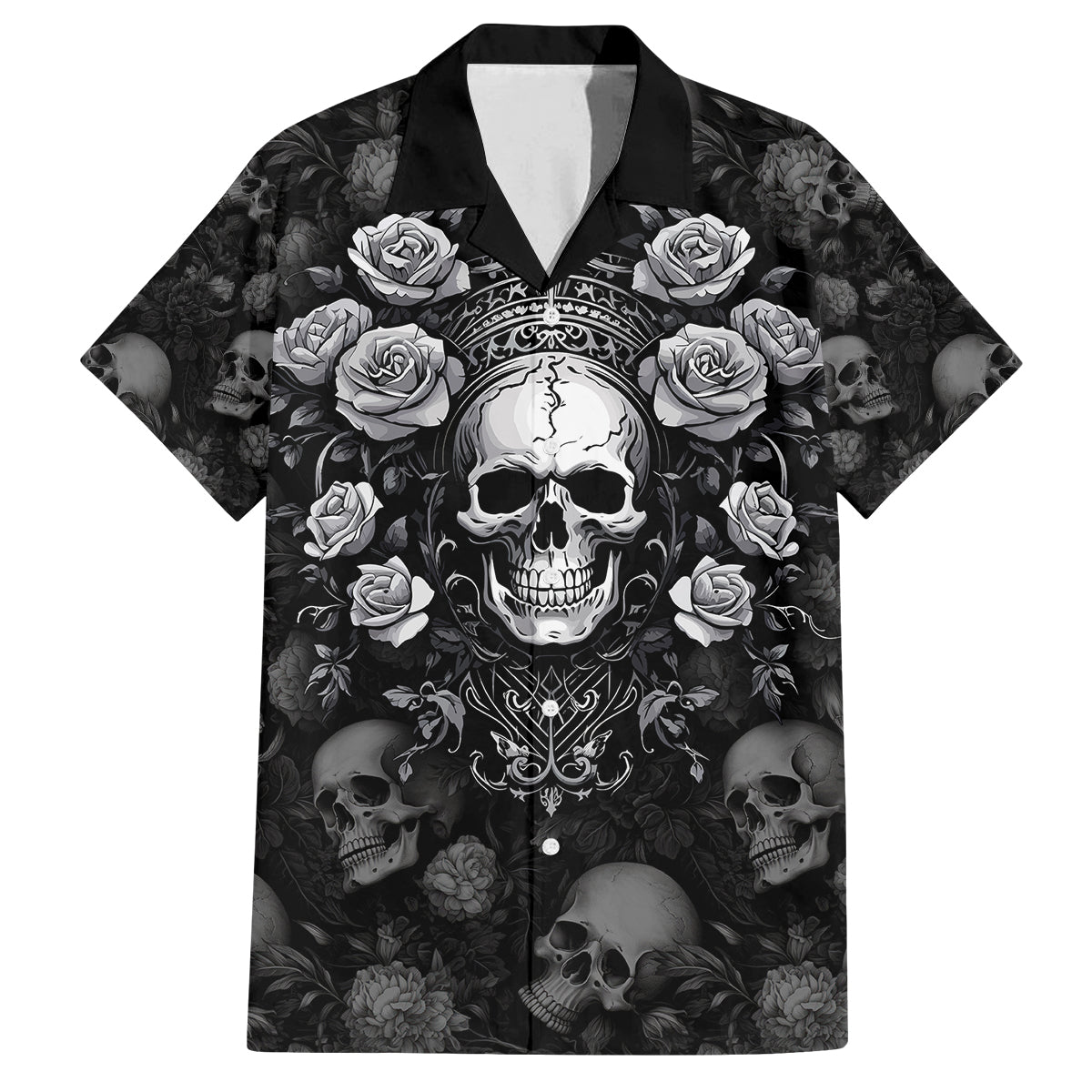 Skull Kid Hawaiian Shirt I Am Who I Am Your Approval Isn't Needed - Wonder Print Shop