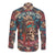 Native American Skull Long Sleeve Button Shirt Native Merican Spirit Of Freedom - Wonder Print Shop