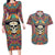 Mexico Skull Couples Matching Long Sleeve Bodycon Dress and Hawaiian Shirt Let's Move To Mexico - Wonder Print Shop