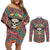 Mexico Skull Couples Matching Off Shoulder Short Dress and Long Sleeve Button Shirts Let's Move To Mexico - Wonder Print Shop