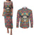 Mexico Skull Couples Matching Puletasi Dress and Long Sleeve Button Shirts Let's Move To Mexico - Wonder Print Shop