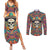 Mexico Skull Couples Matching Summer Maxi Dress and Long Sleeve Button Shirts Let's Move To Mexico - Wonder Print Shop