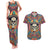 Mexico Skull Couples Matching Tank Maxi Dress and Hawaiian Shirt Let's Move To Mexico - Wonder Print Shop