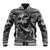 Black and White Metallica Skull Baseball Jacket - Wonder Print Shop