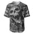 Black and White Metallica Skull Baseball Jersey - Wonder Print Shop