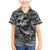 Black and White Metallica Skull Family Matching Mermaid Dress and Hawaiian Shirt - Wonder Print Shop