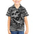 Black and White Metallica Skull Family Matching Puletasi Dress and Hawaiian Shirt - Wonder Print Shop