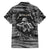 Black and White Metallica Skull Hawaiian Shirt - Wonder Print Shop