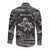 Black and White Metallica Skull Long Sleeve Button Shirt - Wonder Print Shop