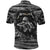 Black and White Metallica Skull Polo Shirt - Wonder Print Shop