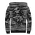 Black and White Metallica Skull Sherpa Hoodie - Wonder Print Shop