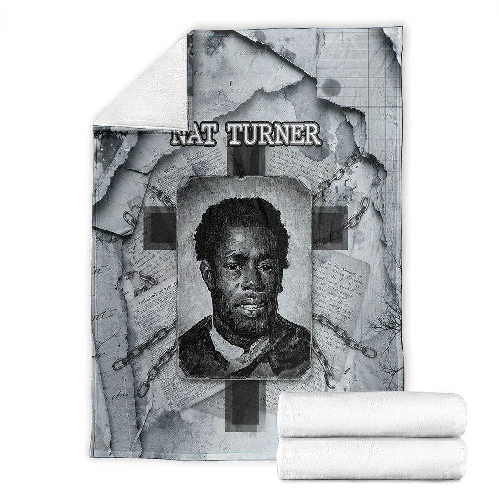 Nat Turner Blanket Black History Rebellion - Vintage Newspaper