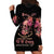 I Am A Sweet Girl Flower Skull Hoodie Dress - Wonder Print Shop