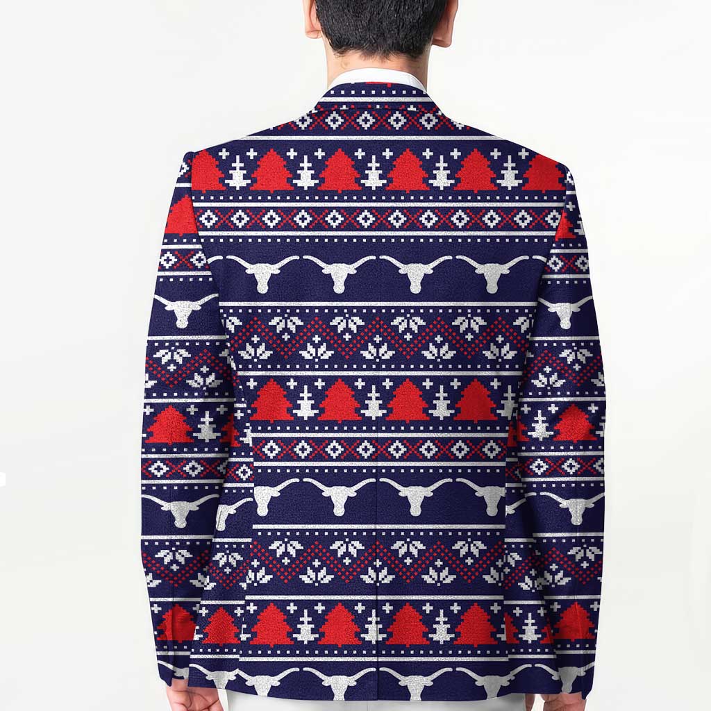 Merry Christmas Y'all Blazer Xmas Holiday Patterns - Wonder Print Shop