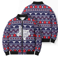 Merry Christmas Y'all Bomber Puffer Jacket Xmas Holiday Patterns - Wonder Print Shop