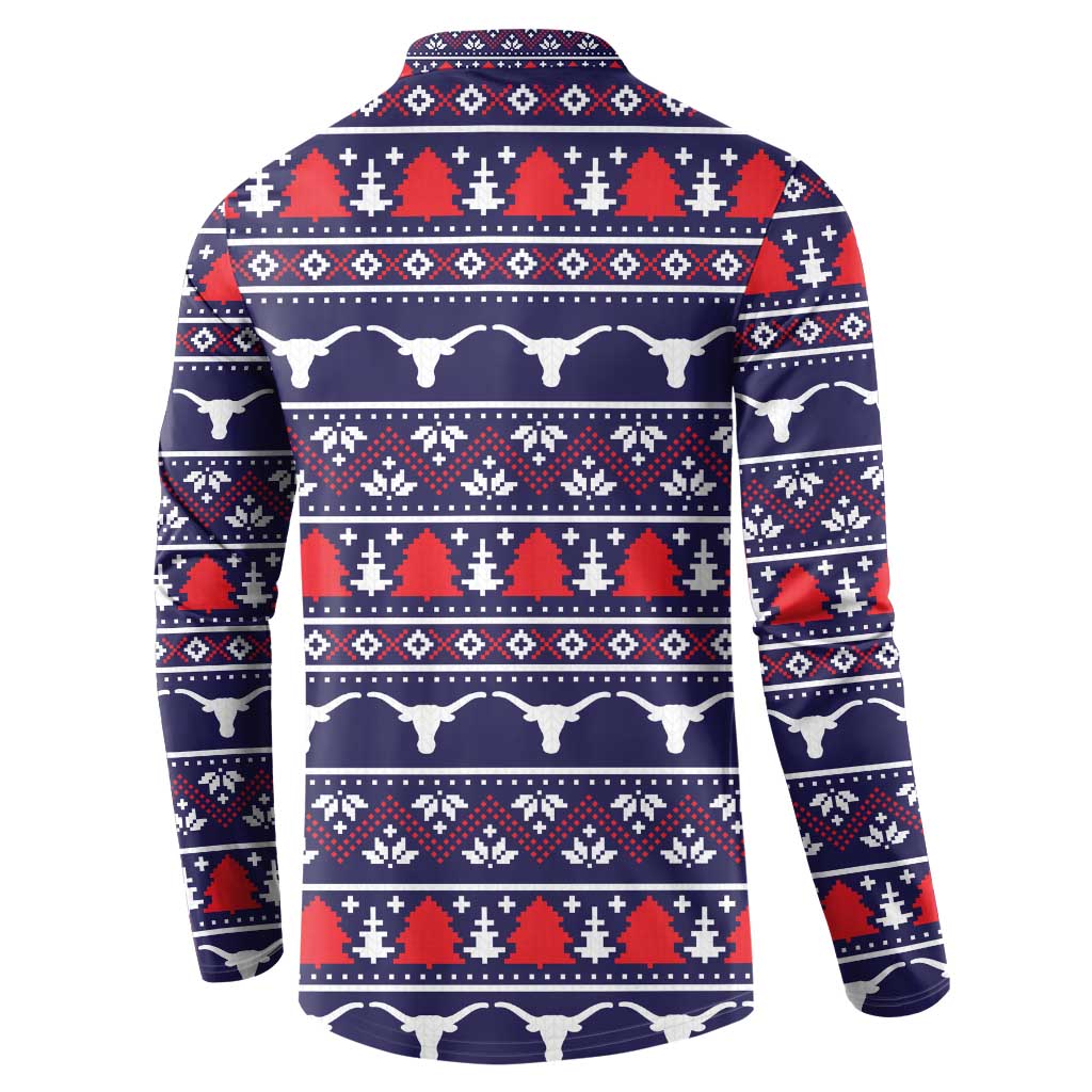 Merry Christmas Y'all Button Sweatshirt Xmas Holiday Patterns - Wonder Print Shop