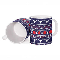Merry Christmas Y'all Ceramic Mug Xmas Holiday Patterns - Wonder Print Shop