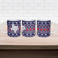 Merry Christmas Y'all Ceramic Mug Xmas Holiday Patterns - Wonder Print Shop