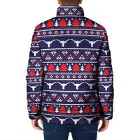 Merry Christmas Y'all Padded Jacket Xmas Holiday Patterns - Wonder Print Shop