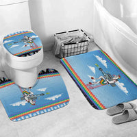 Unicorn Pew Pew Christmas Bathroom Set Xmas Holiday Patterns - Wonder Print Shop