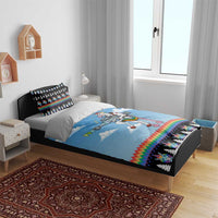 Unicorn Pew Pew Christmas Bedding Set Xmas Holiday Patterns - Wonder Print Shop