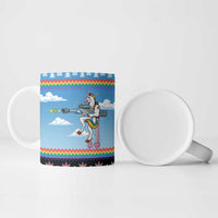 Unicorn Pew Pew Christmas Ceramic Mug Xmas Holiday Patterns - Wonder Print Shop