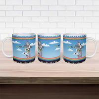 Unicorn Pew Pew Christmas Ceramic Mug Xmas Holiday Patterns - Wonder Print Shop