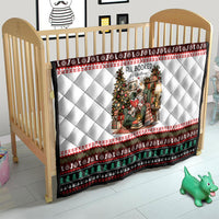 All Booked For Christmas Bookish Cat Quilt Cozy Reader Fair Isle Knit Ugly Xmas Pattern