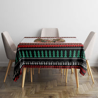 All Booked For Christmas Bookish Cat Tablecloth Cozy Reader Fair Isle Knit Ugly Xmas Pattern