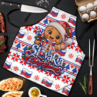 Slovakia Christmas Apron Ugly Fair Isle Gingerbread Man Candy Cane