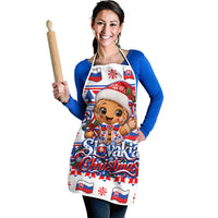 Slovakia Christmas Apron Ugly Fair Isle Gingerbread Man Candy Cane