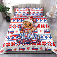 Slovakia Christmas Bedding Set Ugly Fair Isle Gingerbread Man Candy Cane