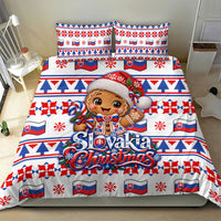 Slovakia Christmas Bedding Set Ugly Fair Isle Gingerbread Man Candy Cane