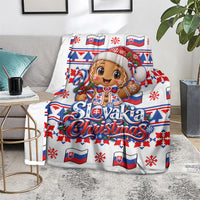 Slovakia Christmas Blanket Ugly Fair Isle Gingerbread Man Candy Cane