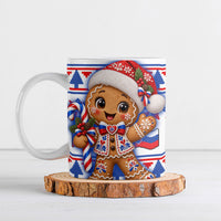 Slovakia Christmas Ceramic Mug Ugly Fair Isle Gingerbread Man Candy Cane