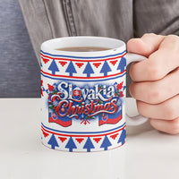 Slovakia Christmas Ceramic Mug Ugly Fair Isle Gingerbread Man Candy Cane