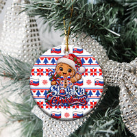 Slovakia Christmas Ceramic Ornament Ugly Fair Isle Gingerbread Man Candy Cane