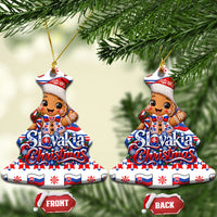 Slovakia Christmas Ceramic Ornament Ugly Fair Isle Gingerbread Man Candy Cane