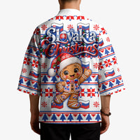 Slovakia Christmas Kimono Ugly Fair Isle Gingerbread Man Candy Cane