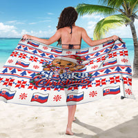 Slovakia Christmas Sarong Ugly Fair Isle Gingerbread Man Candy Cane