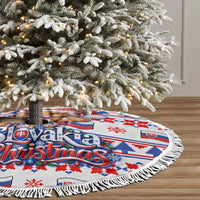 Slovakia Christmas Tree Skirt Ugly Fair Isle Gingerbread Man Candy Cane
