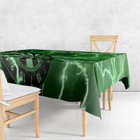 Personalized Darts Lightning Green Storm Tablecloth with Electric Energy Pattern and Dartboard Graphics - Wonder Print Shop