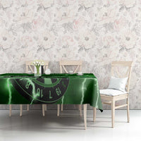 Personalized Darts Lightning Green Storm Tablecloth with Electric Energy Pattern and Dartboard Graphics - Wonder Print Shop
