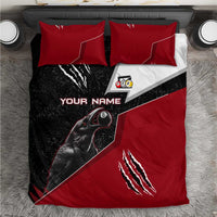 Personalized Raven Billiards Bedding Set with Dark Cemetery Scene and Red Eye Crow Artwork - Wonder Print Shop