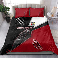 Personalized Raven Billiards Bedding Set with Dark Cemetery Scene and Red Eye Crow Artwork - Wonder Print Shop