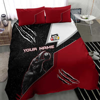 Personalized Raven Billiards Bedding Set with Dark Cemetery Scene and Red Eye Crow Artwork - Wonder Print Shop