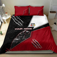 Personalized Raven Billiards Bedding Set with Dark Cemetery Scene and Red Eye Crow Artwork - Wonder Print Shop