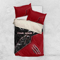 Personalized Raven Billiards Bedding Set with Dark Cemetery Scene and Red Eye Crow Artwork - Wonder Print Shop